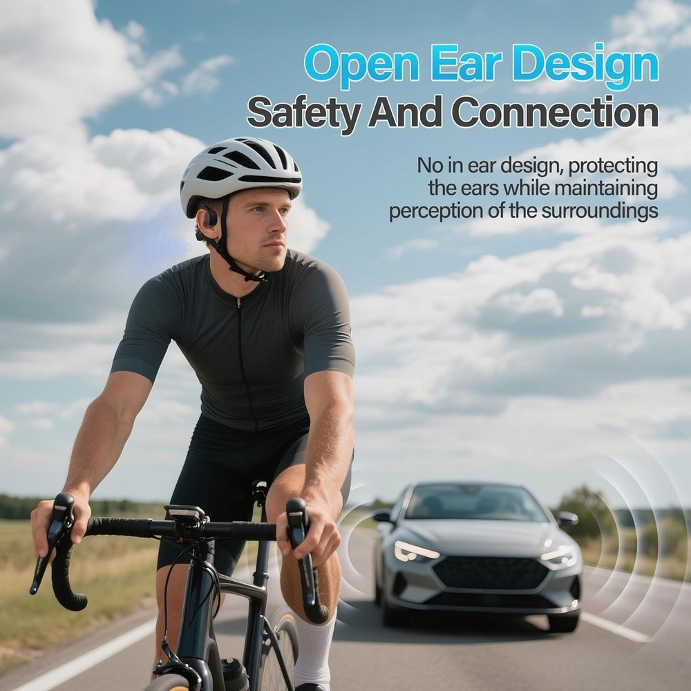 Bone Conduction Headphones Wireless Bluetooth 5.3‎ Open Ear Earphones - Picture 5 of 6